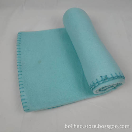 Mini baby blanket customized soft polar fleece blanket